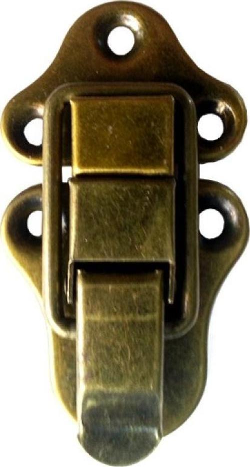 Sandık, Kutu Klipsi, Ön Kilidi - 72x40mm, Antik, 100 Adet