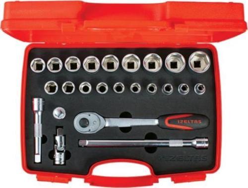 1113 1/2" Altı Köşe Lokma Anahtar Takımı - 24 Parça
