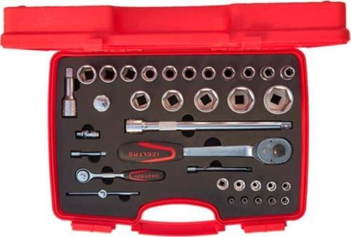 1113 Altı Köşe Lokma Takımı 1/4 - 1/2'' 35 Parça