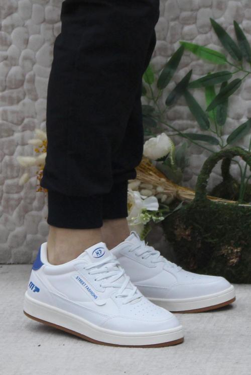 M.P 242 2058 Beyaz Mavi Rahat  Ürün Sneaker Erkek Ayakkabı