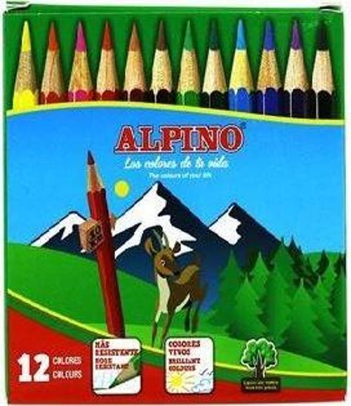 Alpıno 12 Renk 1/2 Kuru Boya Kalemi Al-652-6527