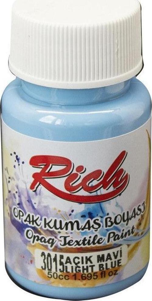 Rıch Akrilik Kumaş Boyası 03476 Açık Mavi 50 Cc.