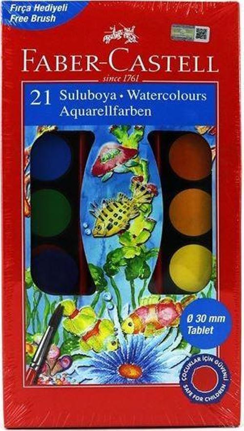 Faber 21 Renk Büyük Boy Sulu Boya 52921250210