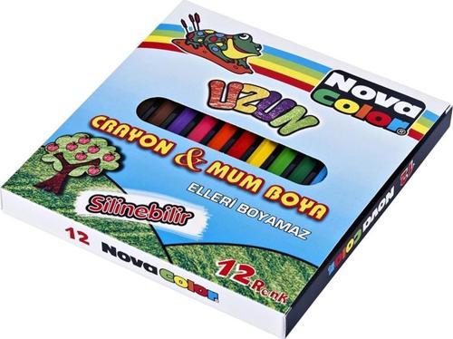 Color 12 Renk Uzun Boy Mum Boya Nc-2112