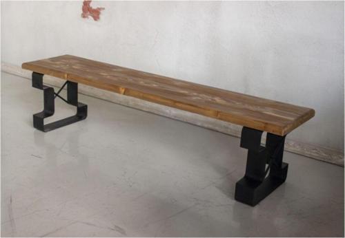  Masif Ahşap Bank 220x37 cm