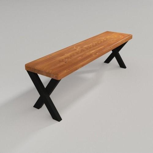 Masif Ahşap Andora Bank 37x160x45cm