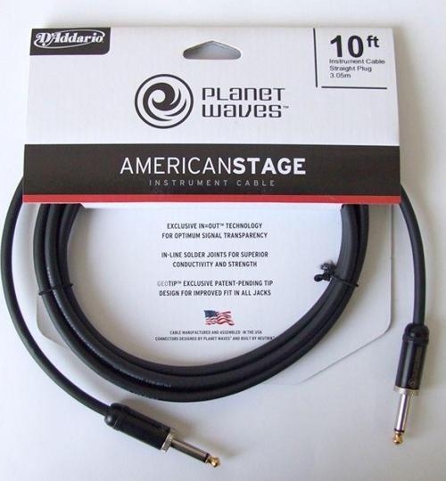 PW-AMSG-10 American Stage Instrument Cables 3 Metre Enstrüman Kablosu (3 mt)