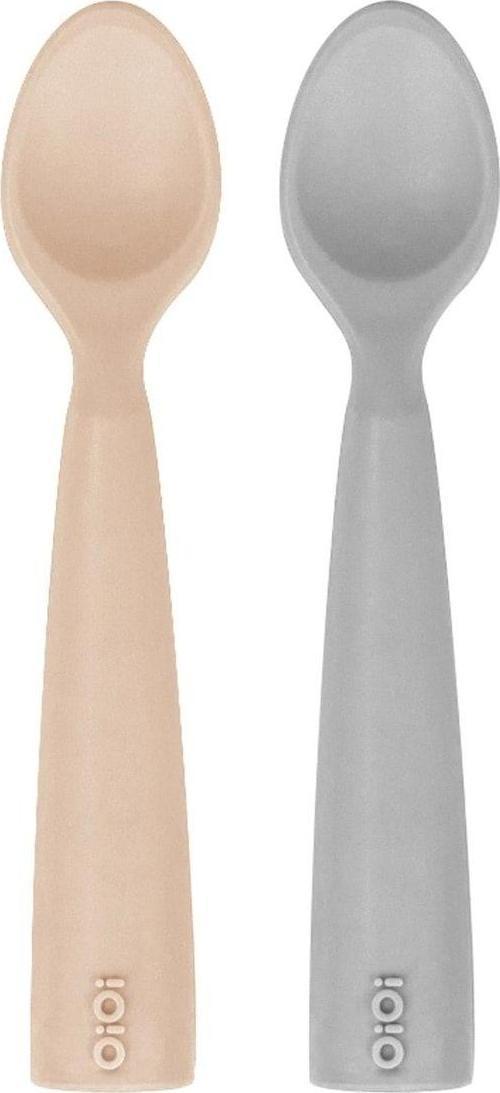 Nam Nam 2'li Silikon Kaşık Bubble Beige/powder Grey 1140020 Tek Ebat
