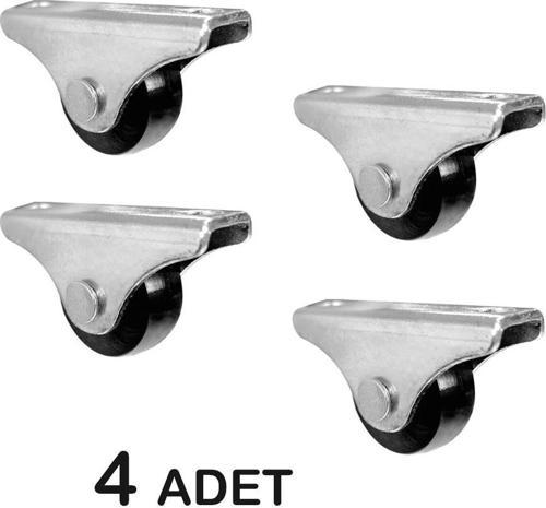 BURAK SABİT MİNİ TEKERLEK SİYAH ( 4 ADET )
