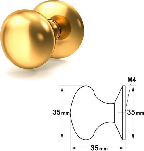ERKUL 283 ARAS DÜĞME KULP SKOÇ ALTIN