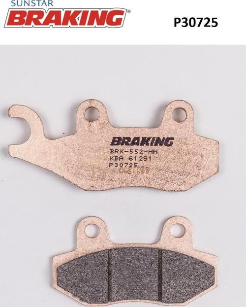 SİNTERLİ FREN BALATASI / YAMAHA / YBR 250 / 250cc / ÖN / 2007-2008-2009-2010-2011