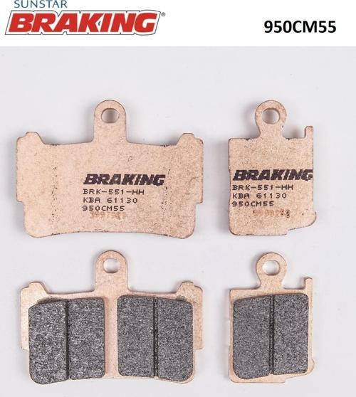 SİNTERLİ ÖN FREN BALATASI / HONDA / VFR 1200 F DCT / 1200cc / ÖN İKİ TAKIM KULLANIR / 2010-2011-2012-2013-2014-2015-2016