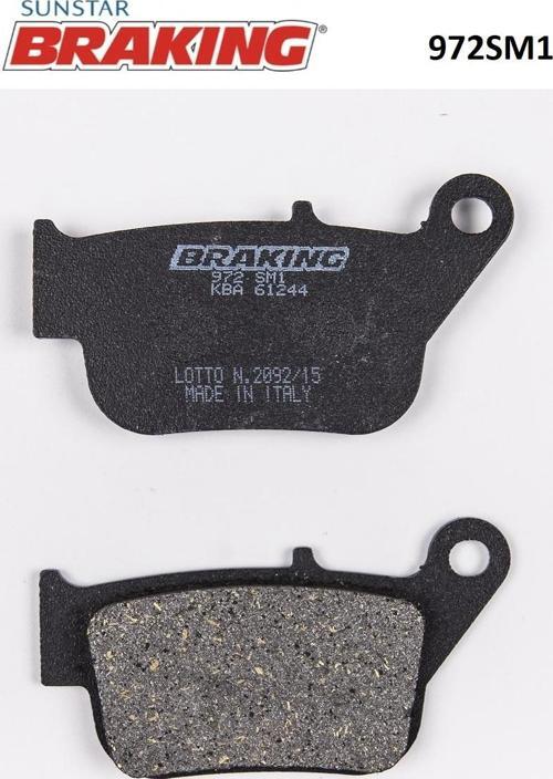 YARI METALİK ARKA FREN BALATASI / YAMAHA / X-MAX (ABS YOK) / 250cc / ARKA / 2014-2015-2016