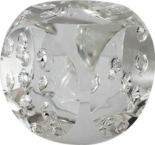Dekoratif Kristal Cam Dekoratif Zar 7x7x7 cm