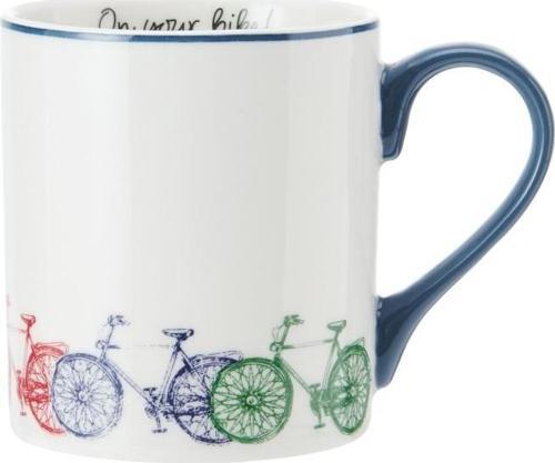 Fine China Bisiklet Desenli Kupa 280ml