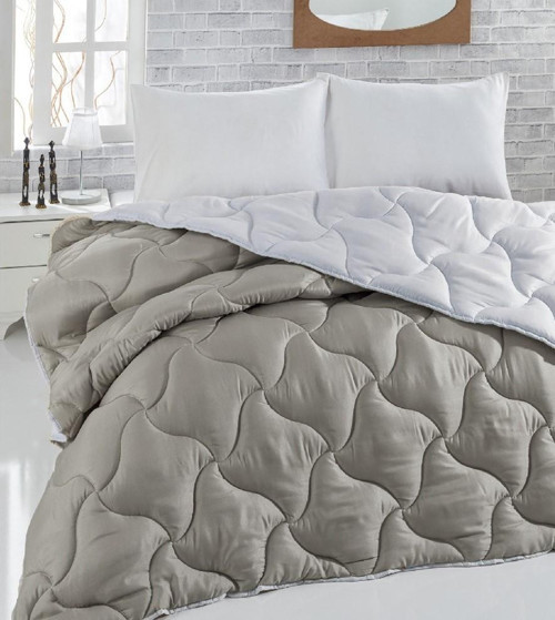Renkli Tek Kişilik Microfiber Yorgan +1 Yastık