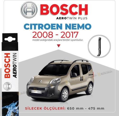 Citroen Nemo Muz Silecek Takımı (2008-2017) Bosch Aerotwin