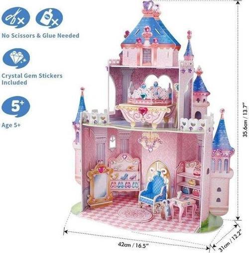 Prenses Gizli Bahçe Şatosu 3D Puzzle