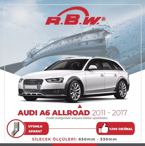 Muz Silecek Takımı Audi A6 Allroad 2011-2017 ile uyumlu