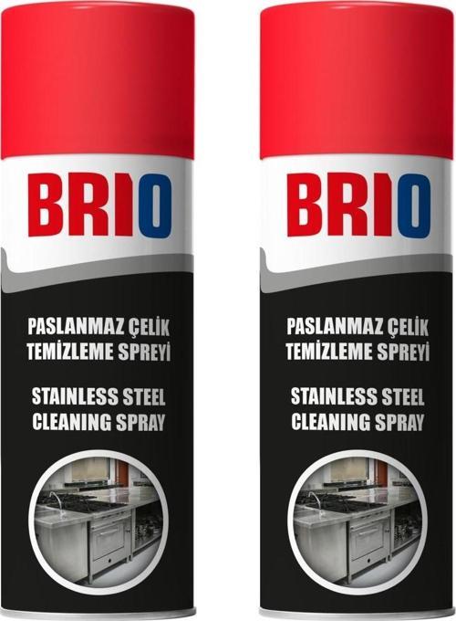 Paslanmaz Çelik Temizleme, Parlatma Spreyi 2'li 400 Ml