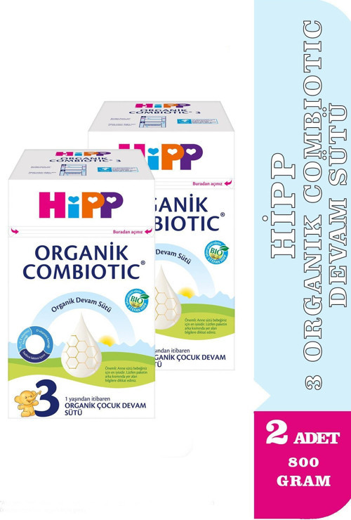 3 Organik Combiotic Devam Sütü 800 gr 2 Adet