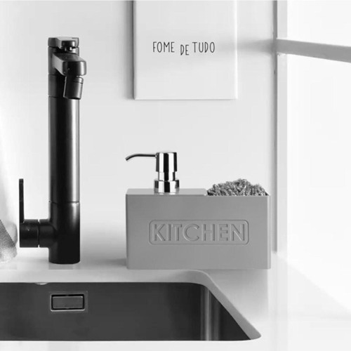 kitchen sıvı sabunluk 13198 gri