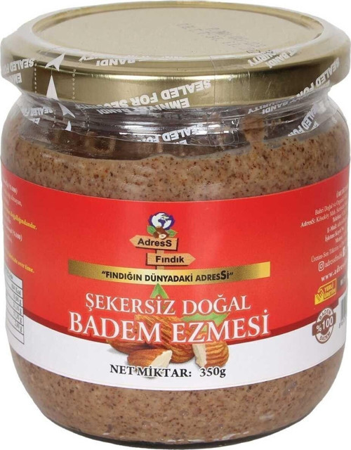 Şekersiz Doğal Badem Ezmesi 350 G