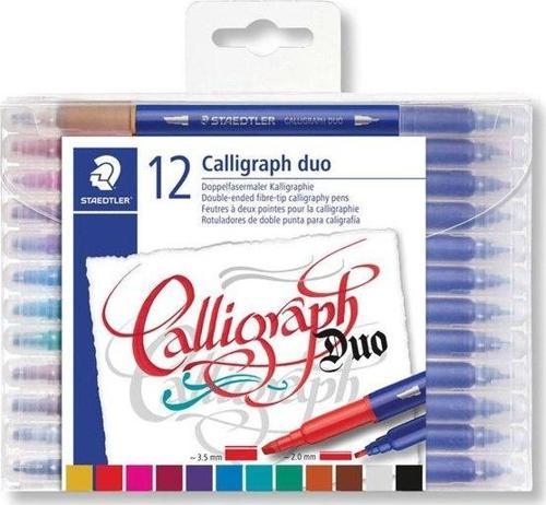 Çift Uçlu Brush Lettering Keçeli Kalem 1.0-6.0 / 0.5-0.8 mm 12'li 3004 TB12