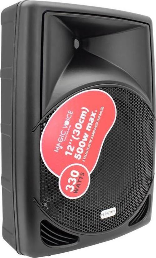 MAGICVOICE MV-3412 30 CM 500 WATT 12 PLASTİK KABİN PASİF HOPARLÖR (KÖPÜKSÜZ GÖNDERİLMESİN)