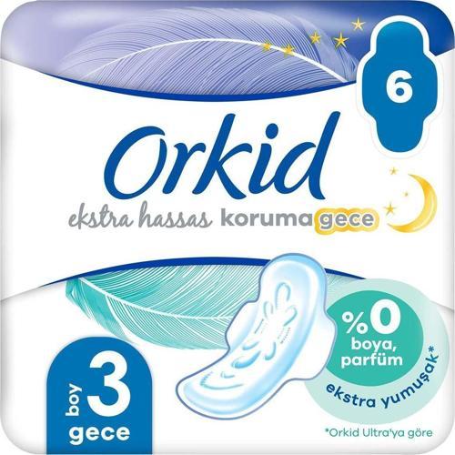 Extra Hassas Koruma Gece Hijyenik Ped 6'li