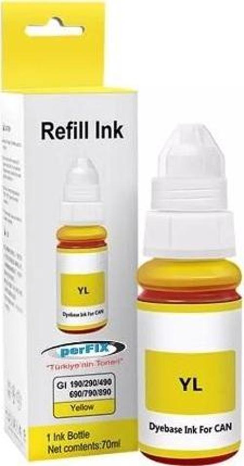 CGI-490Y - SARI ŞİŞELİ 790 - 190 - MÜREKKEP 70ml (Canon Muadil)
