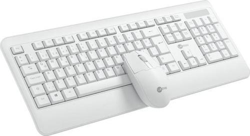 KW203 Kablosuz Türkçe Q Klavye & Mouse Set Beyaz