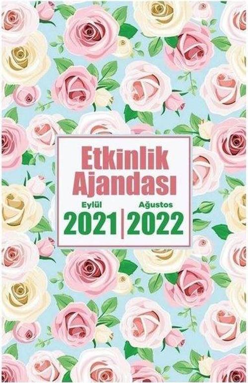 Halk 2021 Eylül 2022 Ağustos Etkinlik Ajandası Beyaz Gül