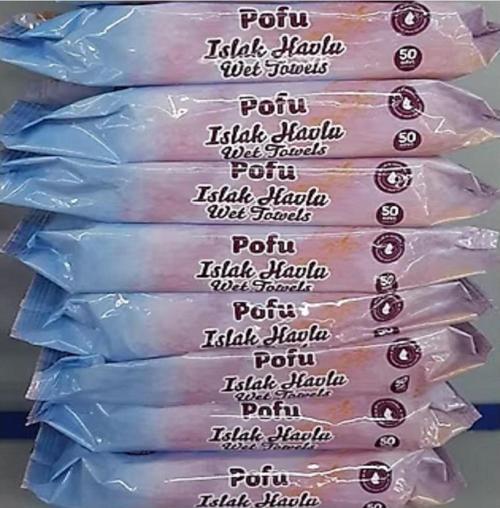 Pofu Islak Havlu Mendil 50 Li 8 Adet