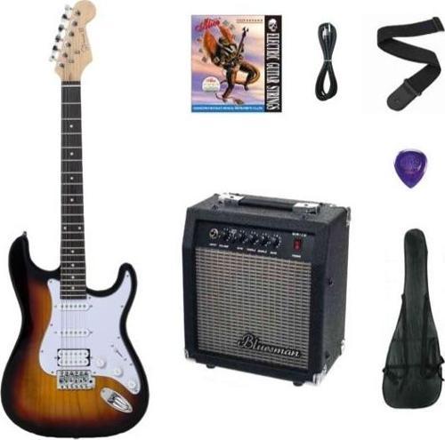 ESH-211 SB ELEKTRO GİTAR HSS - SUNBURST SET(Amfi-SOFTCASE-ASKI-TEL-KABLO-PENA)