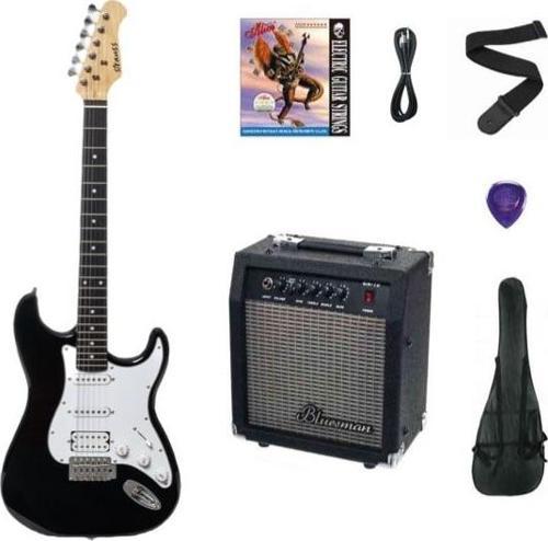 ST-20HHSSB-BK ELEKTRO GİTAR-SİYAH SET (Amfi-KILIF-ASKI-TEL-KABLO-PENA)