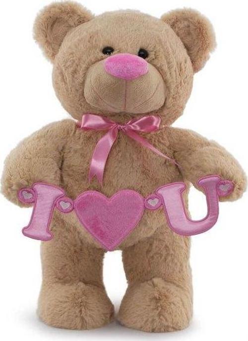 Sevgiliye Hediye I Love You Flamalı Ayakta Ayı 40 cm
