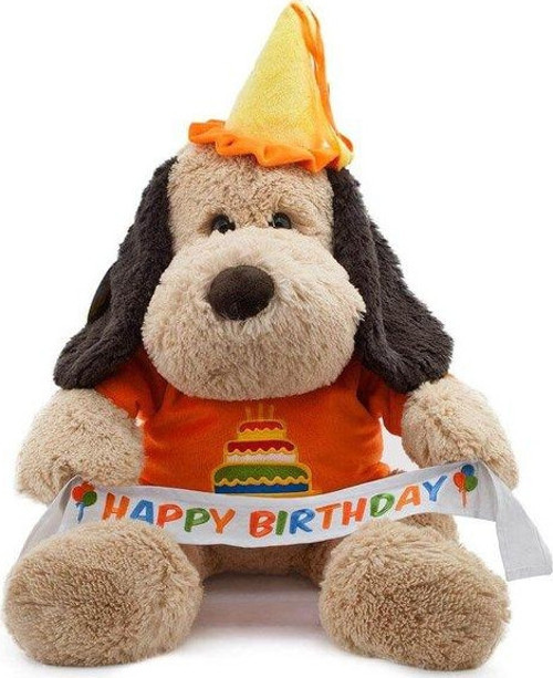 Oturan Happy Birthday Köpek 55 cm