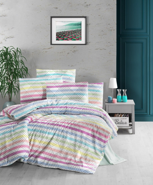 Çift Kişilik Polycotton Nevresim Takımı (Vals)