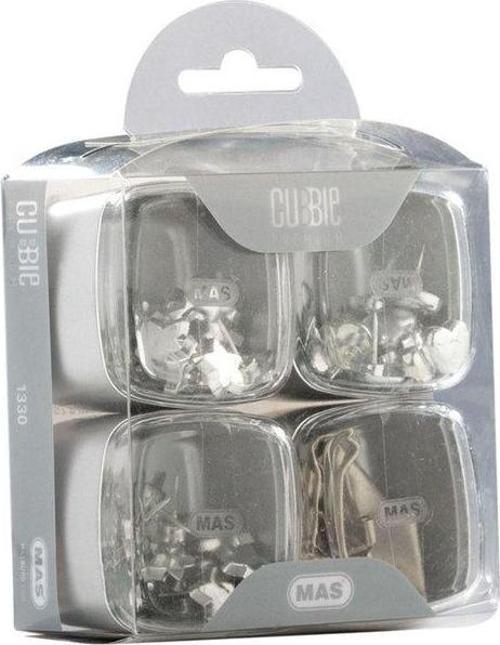 Cubbie Premium 4lü Pvc Kutu Gümüş 1330