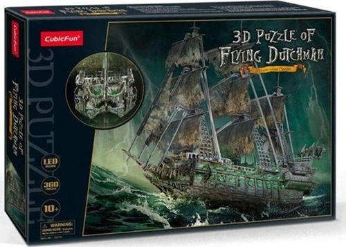 Uçan Hollandalı Korsan Gemi Led Işıklı 3D Puzzle