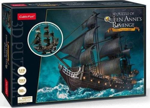 Queen Anne's Revenge Gemisi Led Işıklı 3D Puzzle