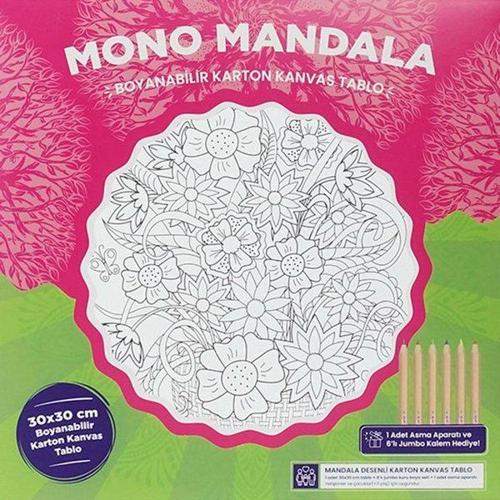 Mandala Ahşap Sepette Çiçek