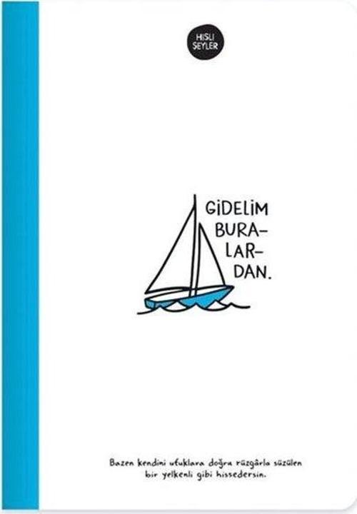14x20 64 Yaprak Çizgili Defter - Gidelim Buralardan