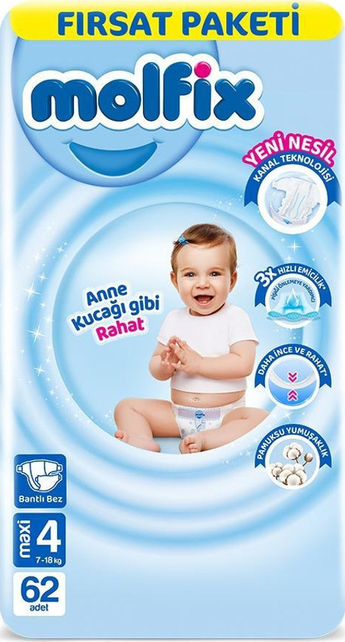 Bebek Bezi No:6 XL 62 Adet