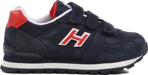 Peru 102 19250-F Lacivert-Kırmızı Cırtlı Unisex Çocuk Sneaker