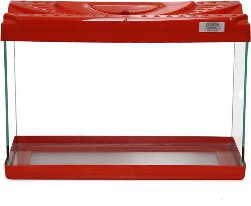 KP3518 Renkli Kapak Akvaryum Kırmızı 35 CM