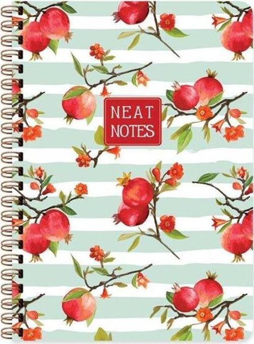 100 Yaprak Kareli Defter Neat Notes Fruit Garden - Garden