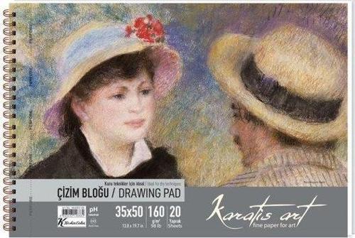 35 x 50 Spiralli Çizim Blok 20 Yaprak