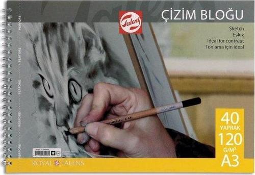 A3 Spiralli Çizim Blok 40 Yaprak